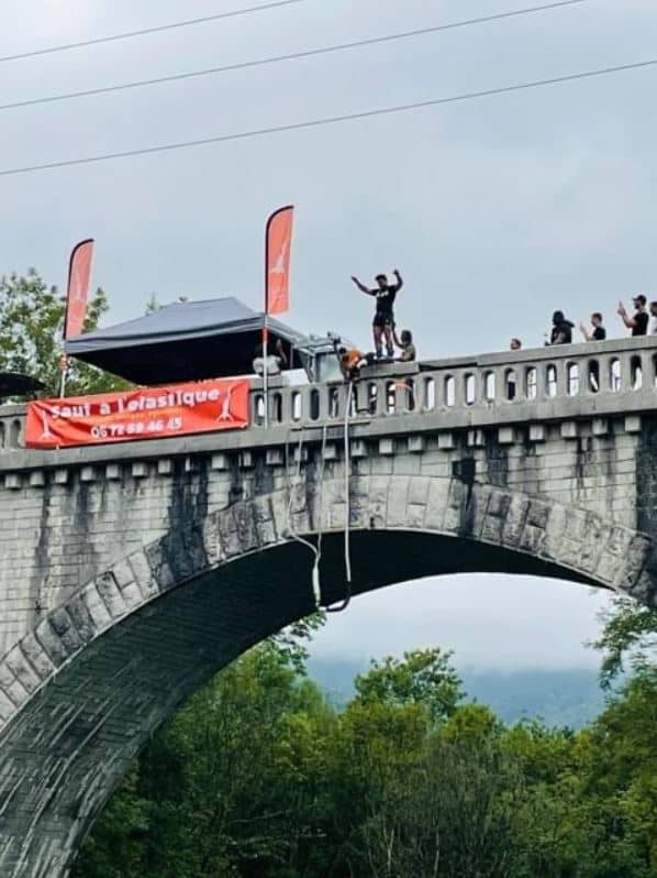 saut elastique pau viaduc arudy